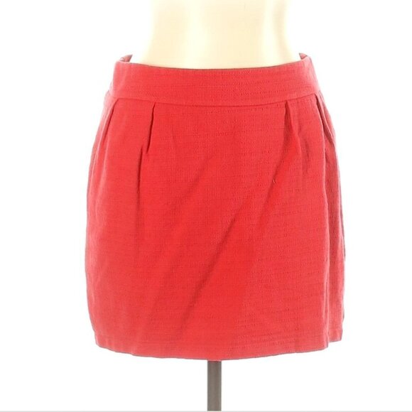 MOSSIMO Coral Red Pink Mini Skirt 10 - Picture 1 of 13